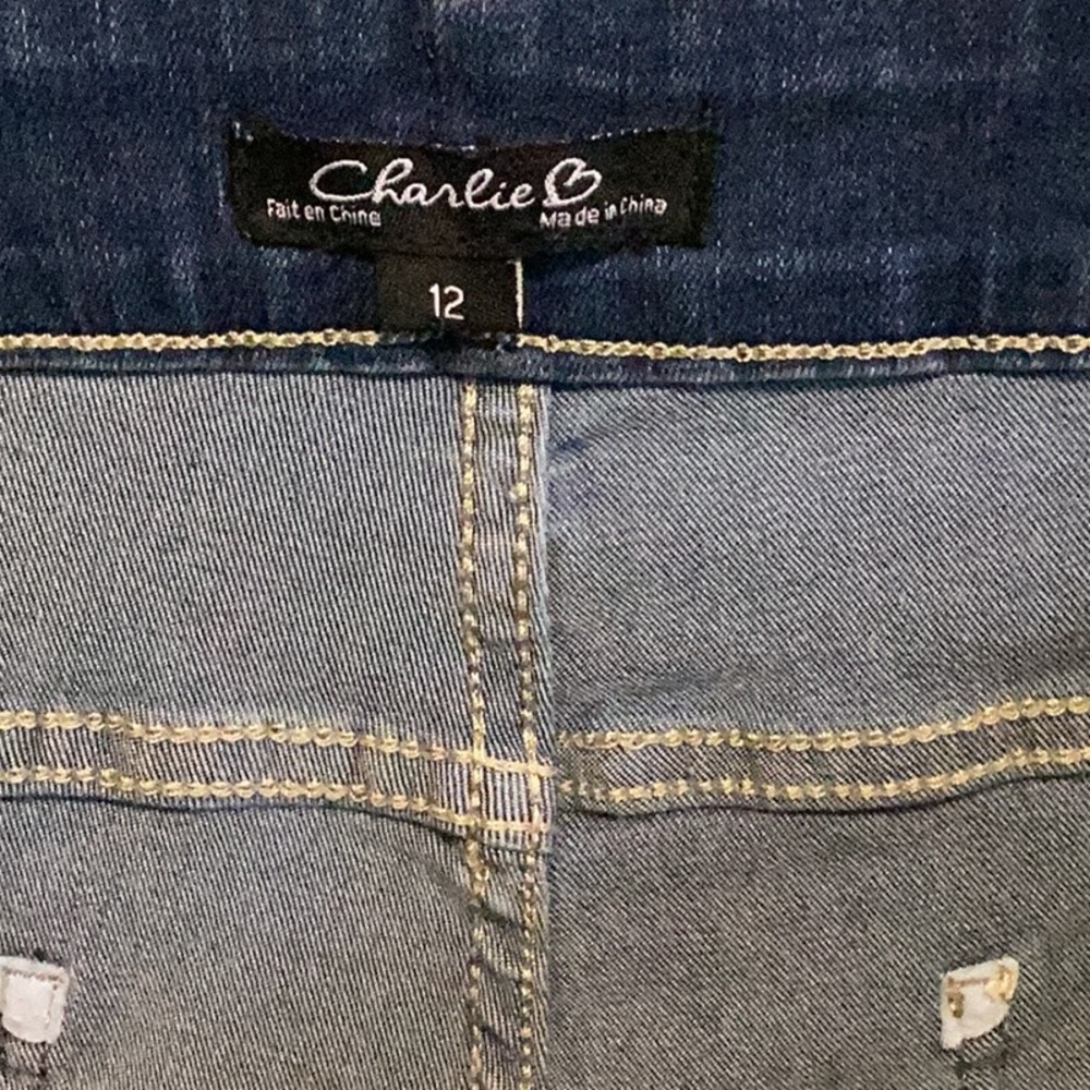 CHARLIE B Blue Ankle Cropped Jeans - Picture 3 of 3